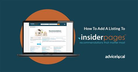 insider pages business listing|local business directories.